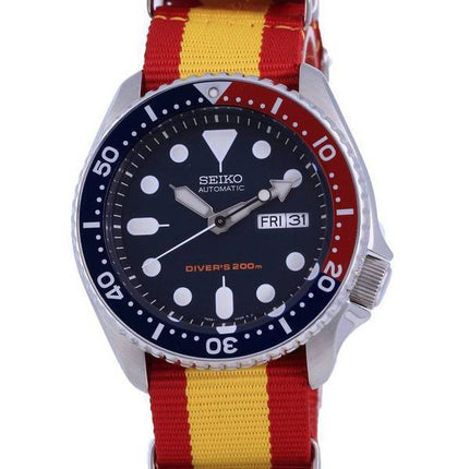 Seiko automaattinen sukeltajan polyesteri SKX009K1-var-NATO29 200M miesten kello