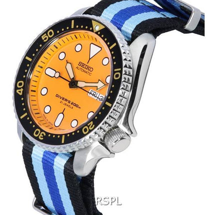 Seiko Orange Dial automaattinen sukeltaja SKX011J1-var-NATO20 200M miesten kello