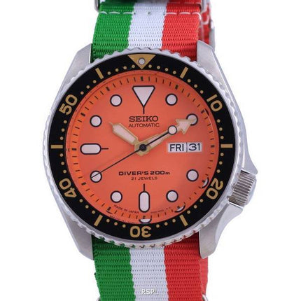 Seiko Automatic Diver's Japan Made Polyester SKX011J1-var-NATO23 200M miesten kello