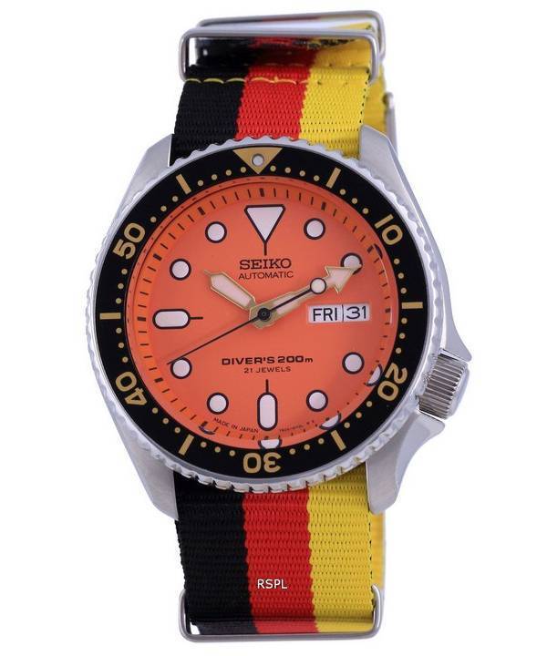 Seiko Automatic Diver's Japan Made Polyester SKX011J1-var-NATO26 200M miesten kello