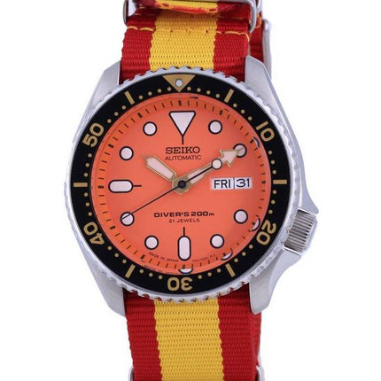 Seiko Automatic Diver's Japan Made Polyester SKX011J1-var-NATO29 200M miesten kello