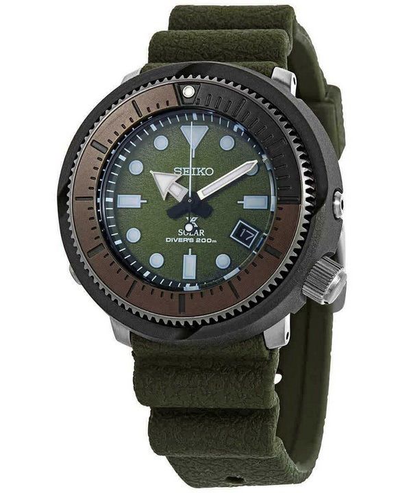 Seiko Prospex Solar Diverin vihreä kellotaulu SNE561P1 SNE561P 200M miesten kello