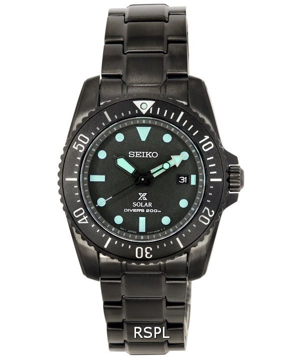 Seiko Prospex Black Series Night Vision aurinkosukeltaja SNE587 SNE587P1 SNE587P 200M miesten kello