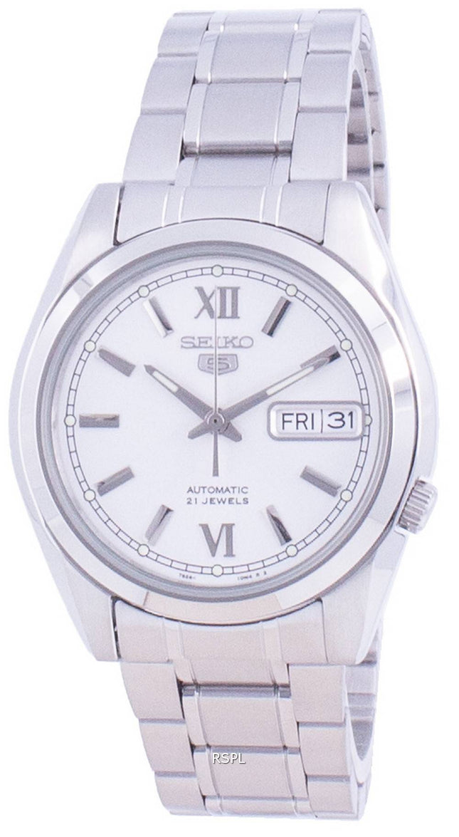 Seiko 5 automaattinen hopeakello SNKL51 SNKL51K1 SNKL51K miesten kello