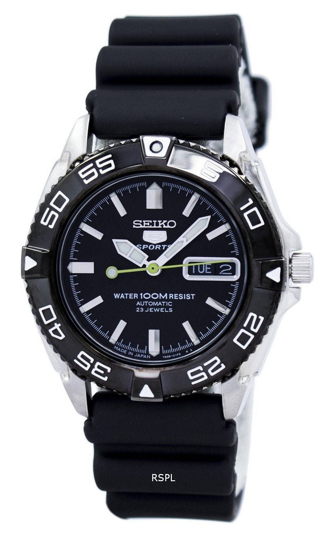 Seiko 5 urheilua automaattinen Japani teki 23 jalokivet SNZB23J2 Miesten Kello