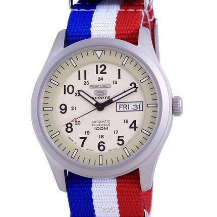 Seiko 5 Sports Military Automatic Japan Made SNZG07J1-var-NATO25 100M miesten kello