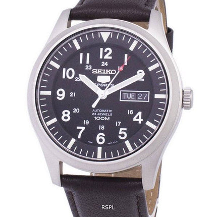 Seiko 5 urheilua automaattinen suhde tumma ruskea nahka SNZG15K1 LS11 Miesten Kello