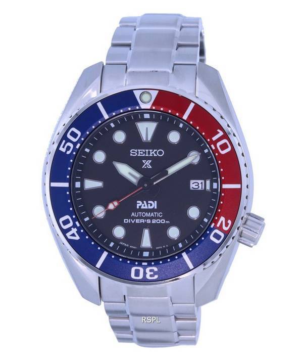 Seiko Prospex PADI Sumo Special Edition automaattinen sukeltaja SPB181 SPB181J1 SPB181J 200M miesten kello