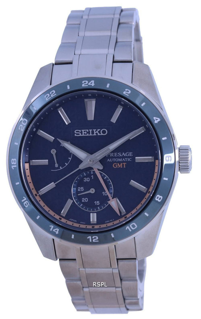 Seiko Presage Sharp Edded GMT automaattinen SPB219 SPB219J1 SPB219J 100M miesten kello