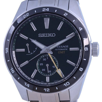 Seiko Presage Sharp Edged GMT automaattinen SPB221 SPB221J1 SPB221J 100M miesten kello