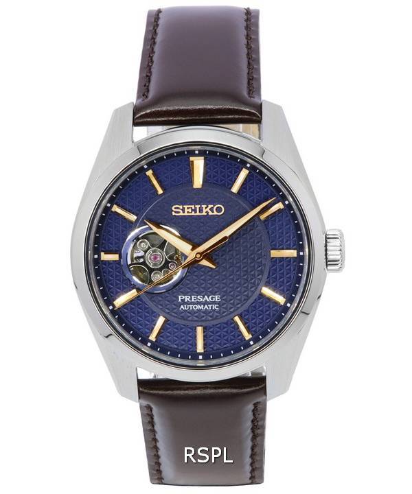 Seiko Presage teräväreunainen keskiyÃ¶nsininen avoin sydänkello, automaattinen SPB311 SPB311J1 SPB311J 100M miesten kello