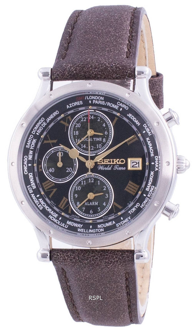 Seiko 30-vuotissyntymäaika Maailman aika SPL057P SPL057P1 SPL057P Quartz Chronograph Limited Edition miesten kello