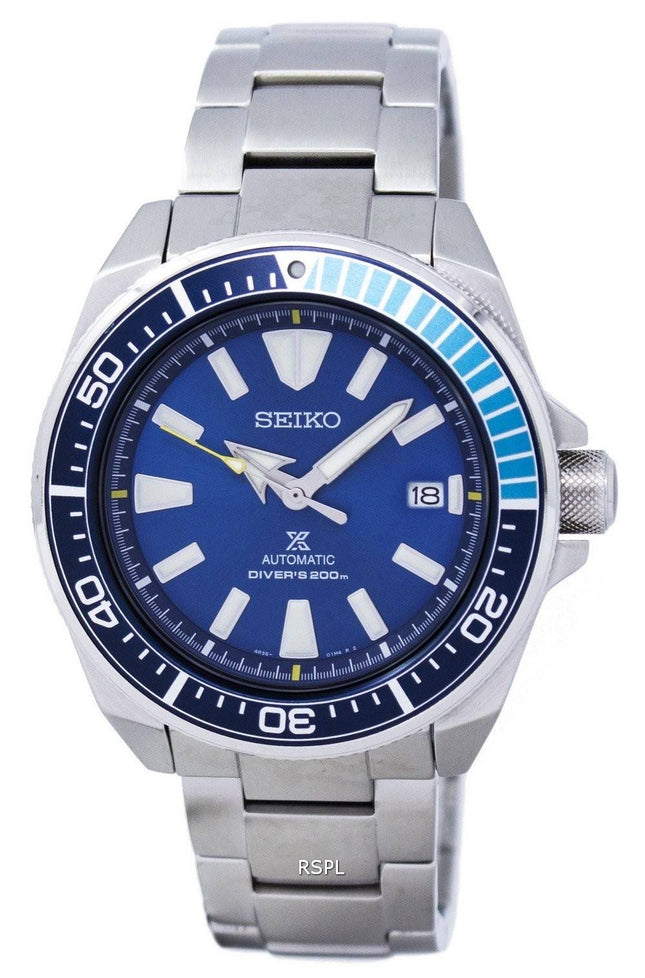 Seiko Prospex &quot,BLUE LAGOON&quot, Samurai Automatik Taucheruhr 200M SRPB09 SRPB09K1 SRPB09K Herrenuhr