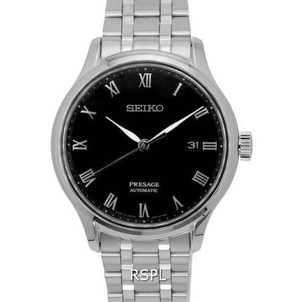 Seiko Presage musta kellotaulu automaattinen SRPC81 SRPC81J1 SRPC81J miesten kello