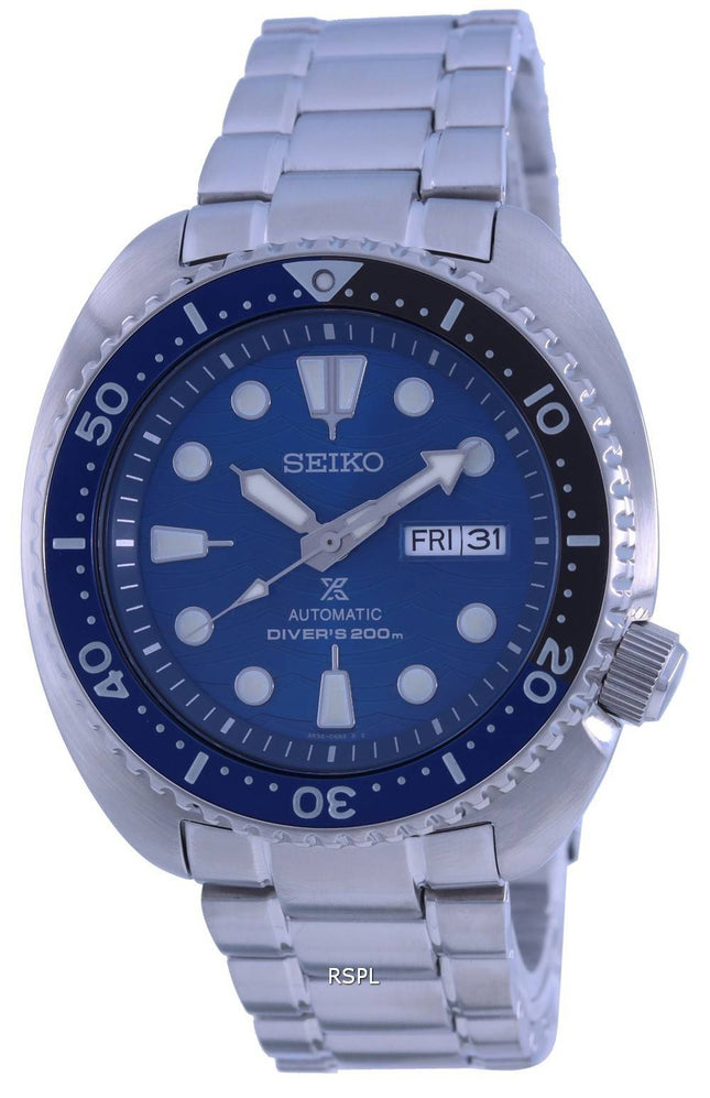 Seiko Prospex Save The Ocean Blue Dial automaattinen sukeltaja SRPD21 SRPD21K1 SRPD21K 200M miesten kello