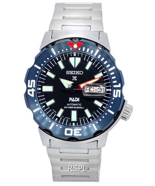 Seiko Prospex Padi Monster automaattinen sukeltaja SRPE27 SRPE27J1 SRPE27J 200M miesten kello