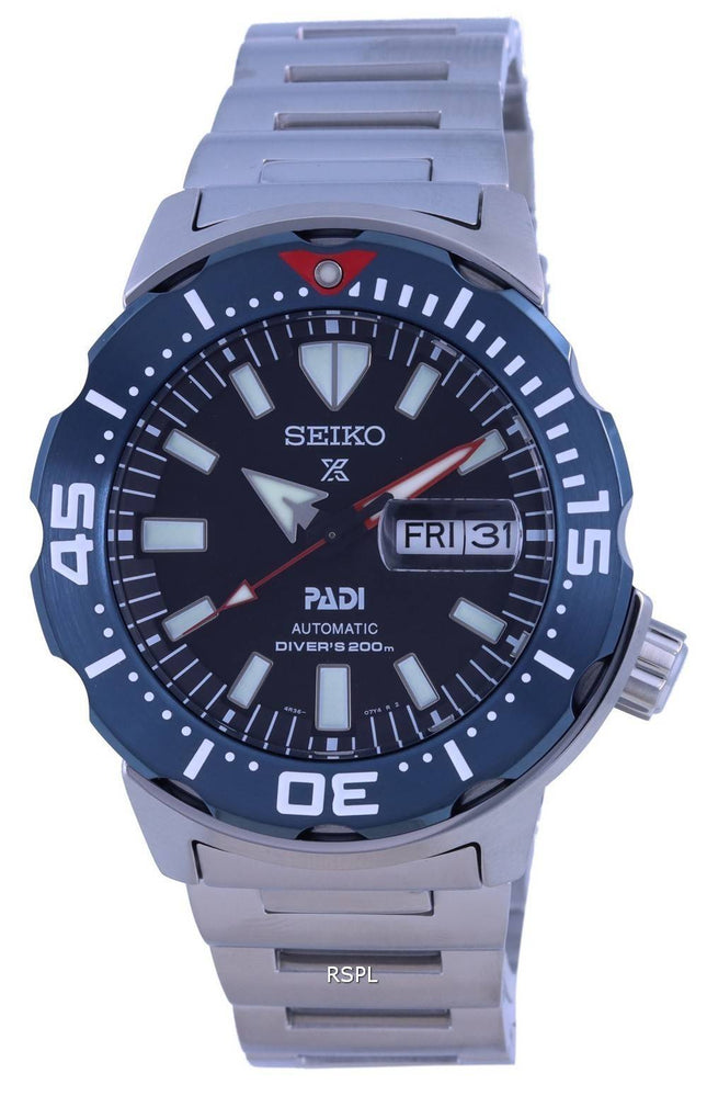 Seiko Prospex Monster Padi Special Edition automaattinen sukeltajan SRPE27 SRPE27K1 SRPE27K 200M miesten kello