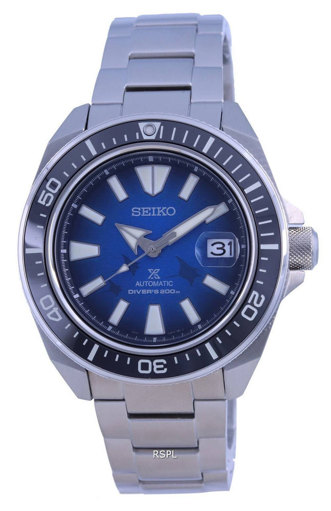 Seiko Prospex &quot,Save The Ocean&quot, Special Edition automaattinen sukeltajan SRPE33 SRPE33K1 SRPE33K 200M miesten kello