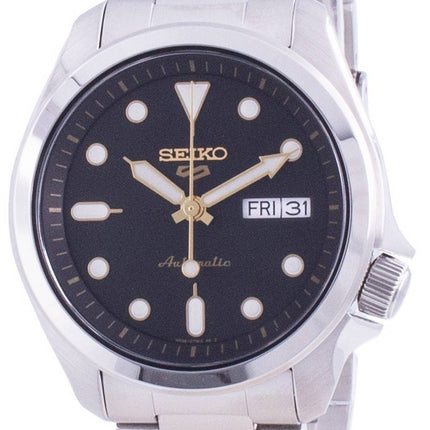 Seiko 5 urheilu musta soittaa automaattinen SRPE57 SRPE57K1 SRPE57K 100M miesten kello