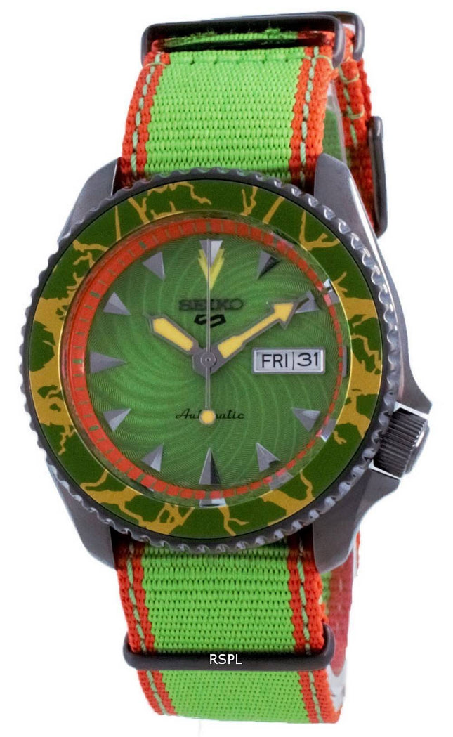 Seiko 5 Sports Street Fighter Blanka Limited Edition automaattinen SRPF23 SRPF23K1 SRPF23K 100M miesten kello