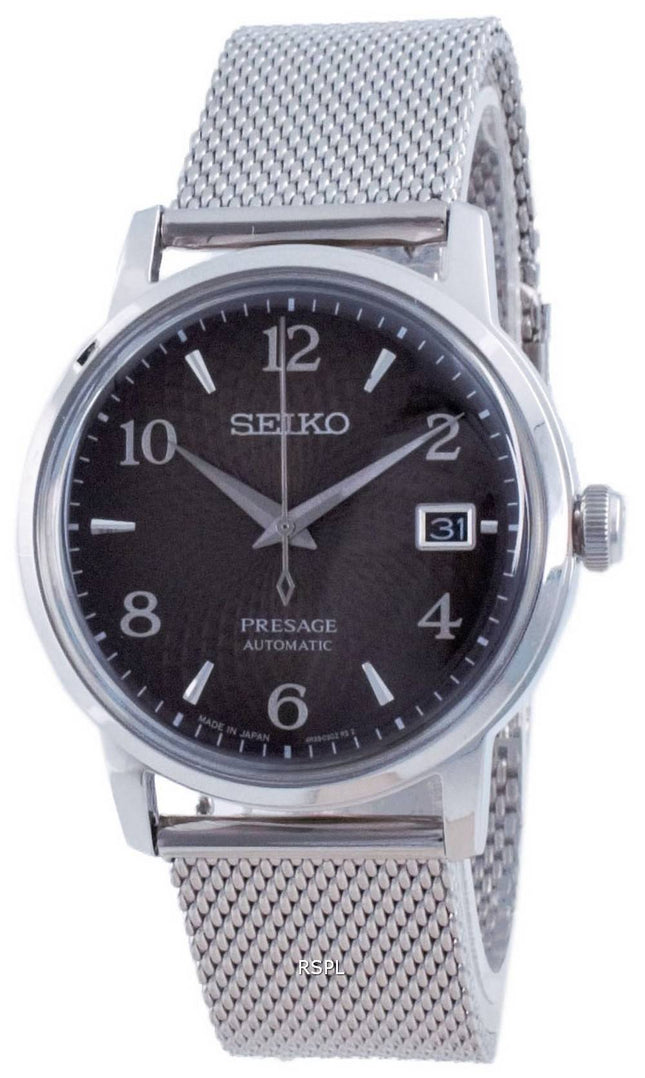 Seiko Presage Cocktail Time musta venäläinen automaattinen SRPF39 SRPF39J1 SRPF39J miesten kello