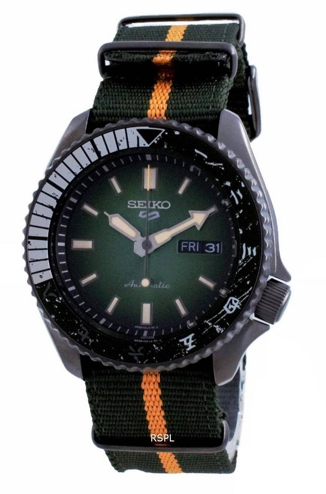 Seiko 5 Sports Rock Lee Limited Edition automaattinen SRPF73 SRPF73K1 SRPF73K 100M miesten kello