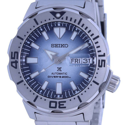 Seiko Prospex Save The Ocean Frost Monster Special Edition automaattinen sukeltaja SRPG57 SRPG57J1 SRPG57J 200M miesten kello