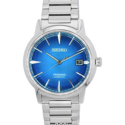 Seiko Presage Cocktail Time The Aviation Blue Dial Automaattinen SRPJ13 SRPJ13J1 SRPJ13J Miesten kello