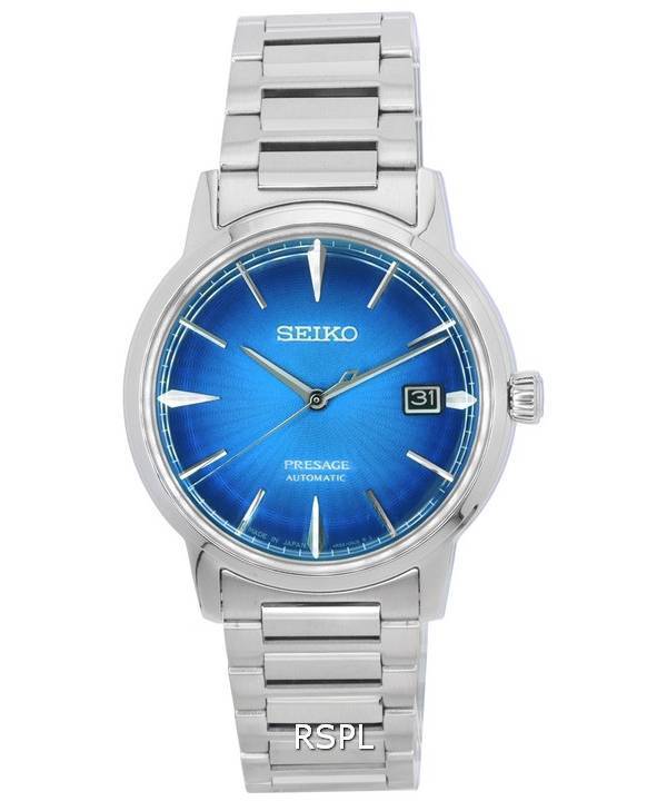 Seiko Presage Cocktail Time The Aviation Blue Dial Automaattinen SRPJ13 SRPJ13J1 SRPJ13J Miesten kello