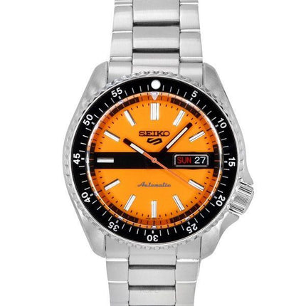 Seiko 5 Sports SKX Style Uusi Double Hurricane Special Edition oranssi kellotaulu automaattinen SRPK11K1 100M miesten kello