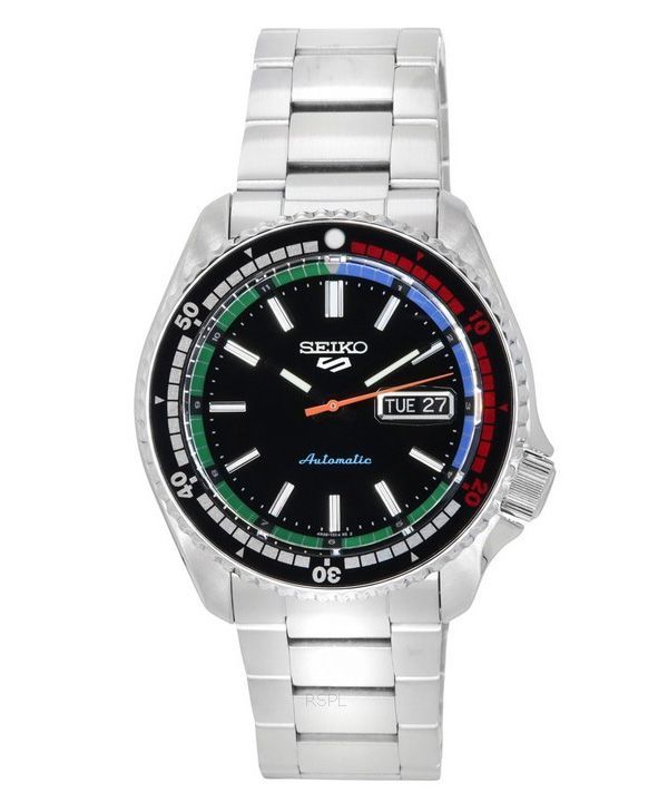 Seiko 5 Sports SKX Style Uusi Regatta Timer Special Edition musta kellotaulu automaattinen SRPK13K1 100M miesten kello