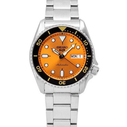 Seiko 5 Sports SKX Style Midi Oranssi Kellotaulu Automaattinen SRPK35K1 100M Miesten kello