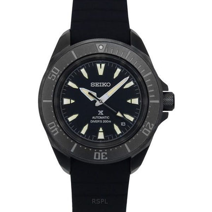 Seiko Prospex Sea Samurai Shog-urai silikonihihna musta kellotaulu automaattinen sukeltaja SRPL15K1 200M miesten kello