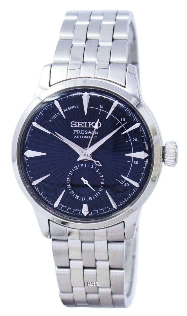 Seiko enne Cocktail ”Blue Moon” Power Reserve Japani teki SSA347 SSA347J1 SSA347J Miesten Watch