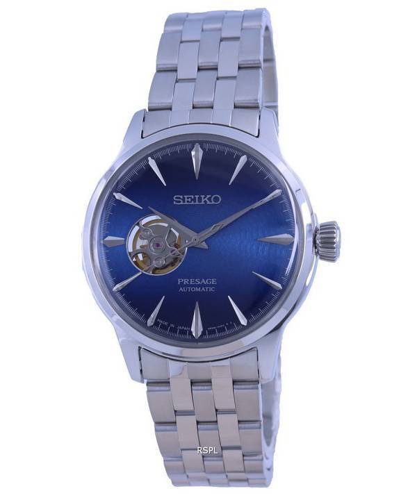 Seiko Presage Cocktail Time "Blue Acapulco" Open Heart Automaattinen SSA439 SSA439J1 SSA439J Miesten kello