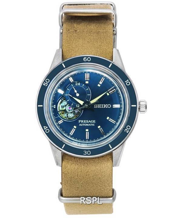 Seiko Presage Style 60s Heritage Blue Open Heart Kellotaulu SSA453 SSA453J1 SSA453J Miesten kello