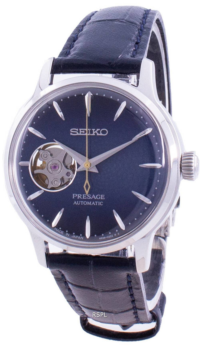 Seiko Presage Automatic Cocktail Time Blue Moon SSA785 SSA785J1 SSA785J Open Heart Japan Made Women's Watch