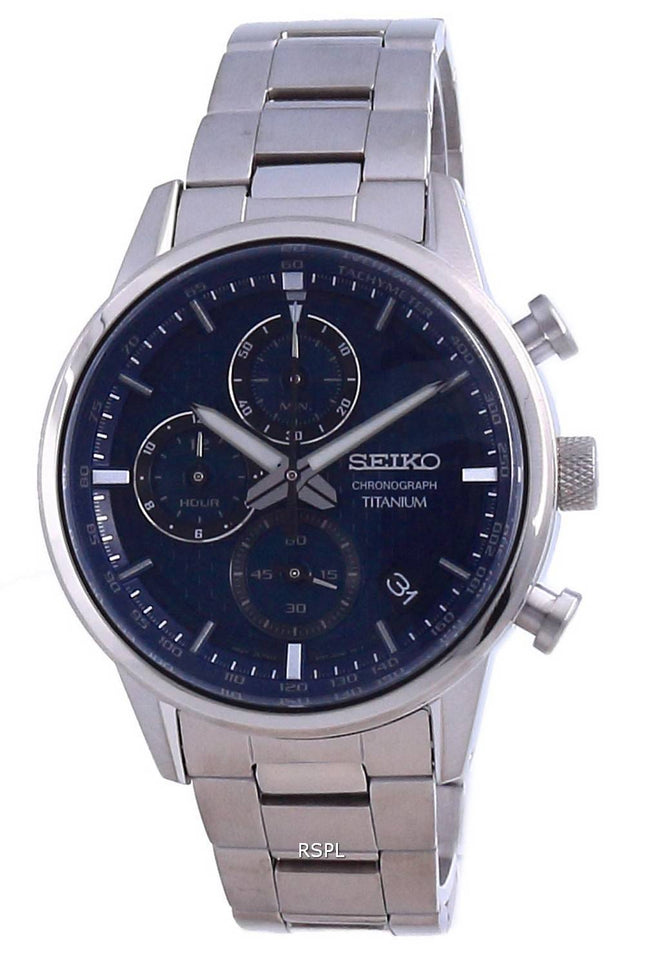 Seiko Discover More Titanium Chronograph Quartz SSB387 SSB387P1 SSB387P 100M miesten kello