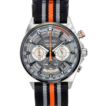 Seiko Neo Sports Chronograph Harmaa kellotaulu kvartsi SSB403 SSB403P1 SSB403P 100M miesten kello