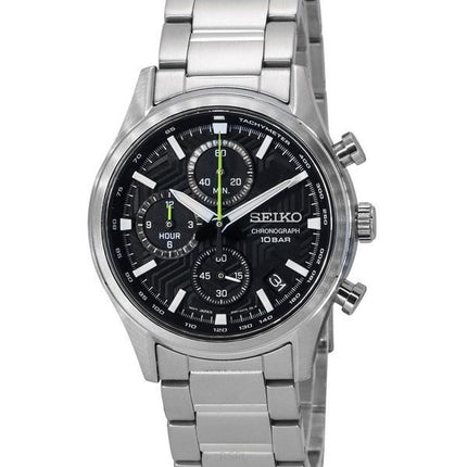 Seiko Conceptual Chronograph Black Dial Quartz SSB419P1 100M miesten kello