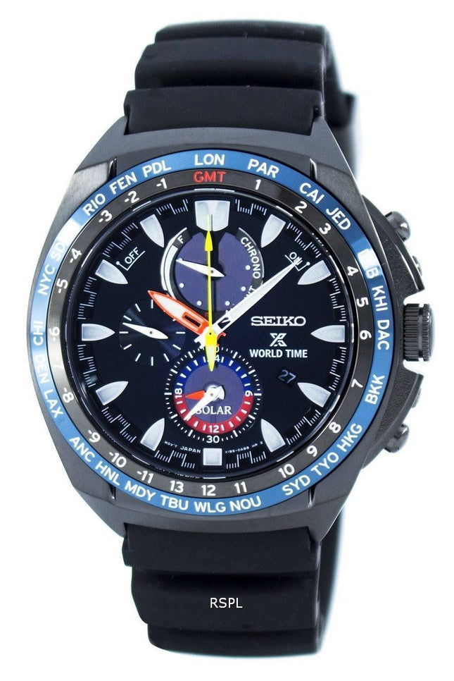 Seiko Prospex maailman aika Solar Chronograph SSC551 SSC551P1 SSC551P Miesten Kello