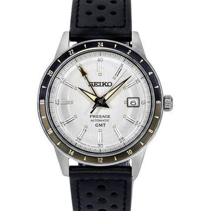 Seiko Presage Style60:n GMT Calf nahkaranneke harmaa kellotaulu SSK011J1 miesten kello