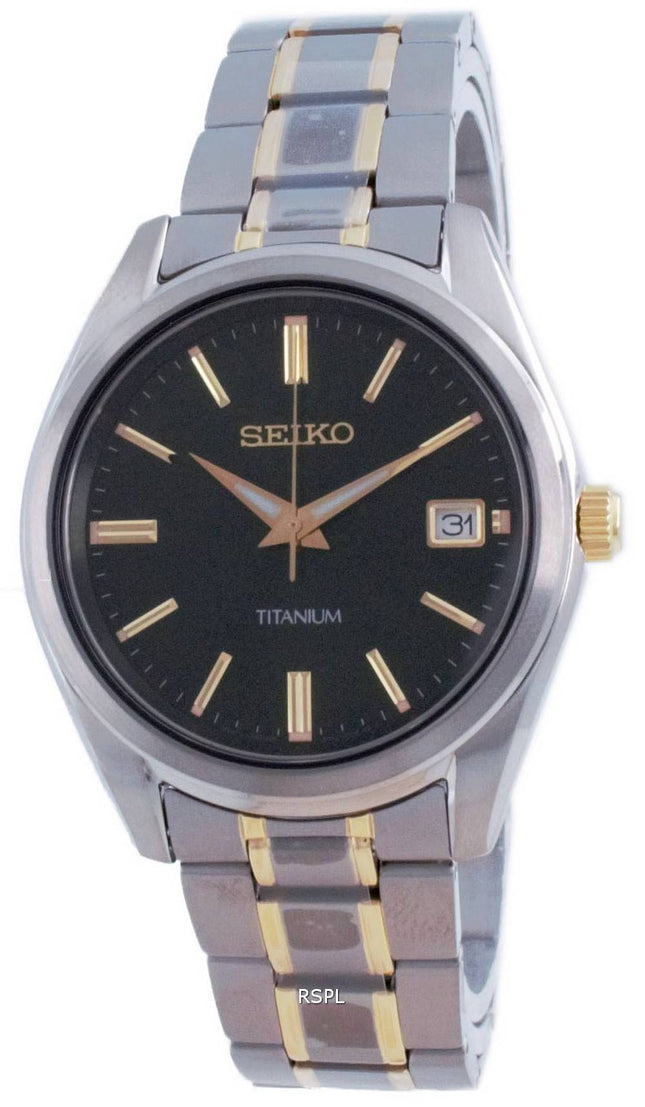 Seiko Discover More Titanium Quartz SUR377 SUR377P1 SUR377P 100M miesten kello