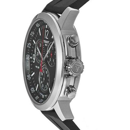 Tissot PRC 200 T-Sport Chronograph Black Dial Quartz Diver&#39,s T114.417.17.057.00 200M miesten kello