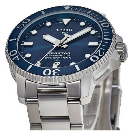 Tissot Seastar 1000 Professional Powermatic 80 Blue Dial Diver&#39,s T120.407.11.041.03 T1204071104103 300M miesten kello