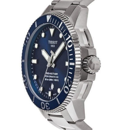 Tissot Seastar 1000 Professional Powermatic 80 Blue Dial Diver&#39,s T120.407.11.041.03 T1204071104103 300M miesten kello