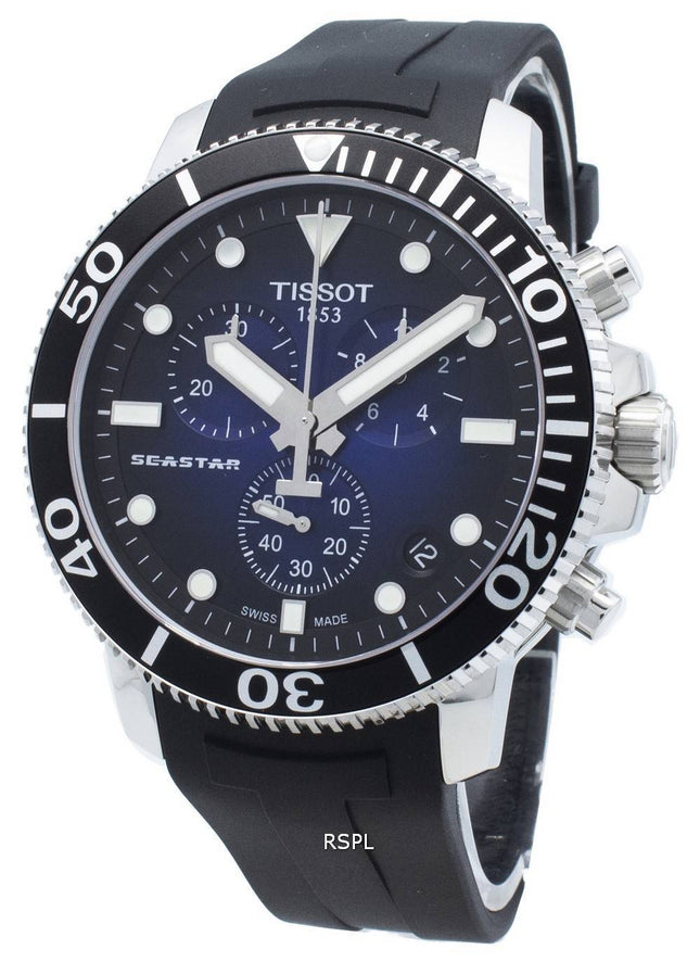 Tissot Seastar 1000 T120.417.17.041.00 T1204171704100 Chronograph 4 jalokiviä Quartz 300M miesten kello