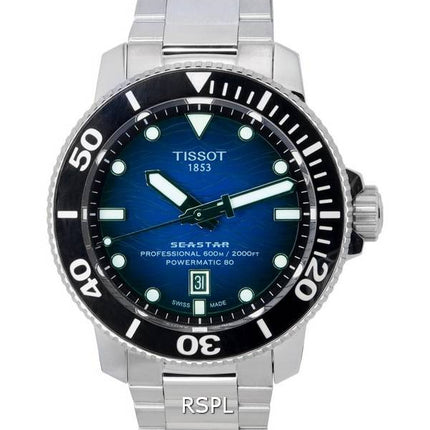 Tissot Seastar 2000 Professional Powermatic 80 Blue Dial Diver&#39,s T120.607.11.041.01 T1206071104101 600M miesten kello