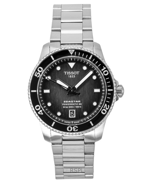 Tissot Seastar 1000 Powermatic 80 harmaa kellotaulu automaattinen sukeltaja T120.807.11.051.00 300M miesten kello