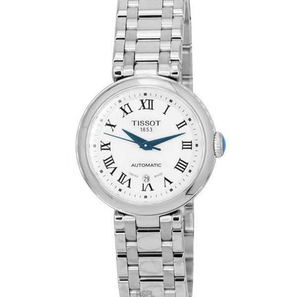 Tissot T-Lady Bellissima ruostumattomasta teräksestä valmistettu valkoinen kellotaulu T126.207.11.013.00 T1262071101300 naisten